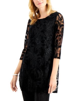 macys alfani tunic tops