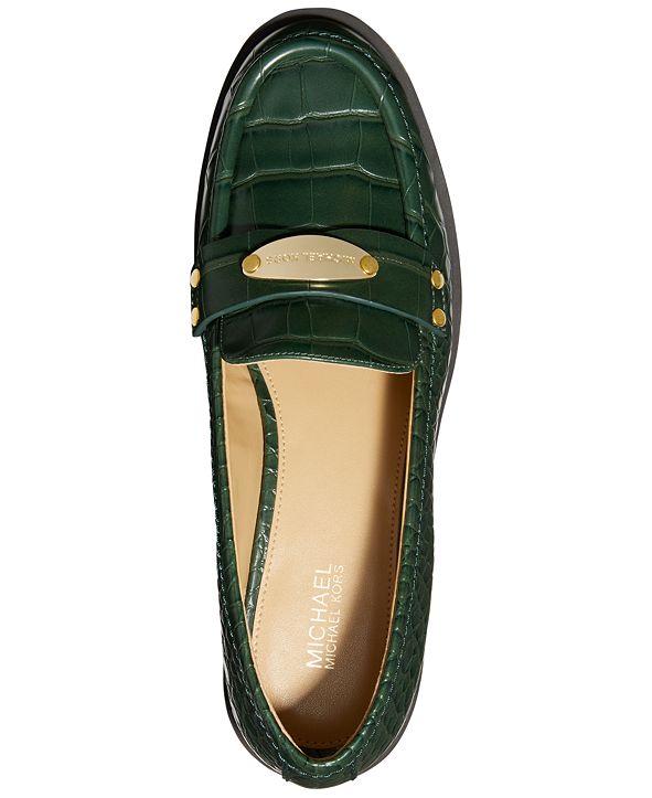 michael michael kors finley perforated casual loafers