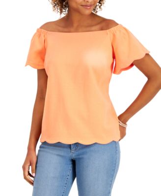 macys off the shoulder top
