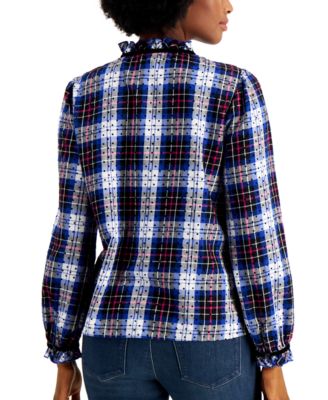 macys cotton blouses