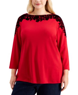 macys plus size tops karen scott