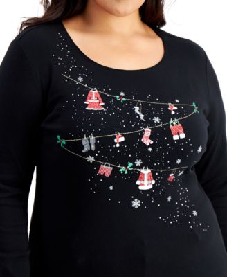 macys plus size holiday tops