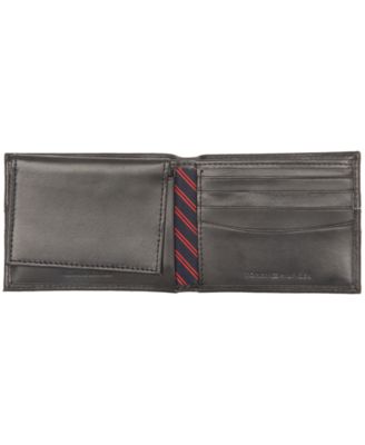 tommy hilfiger men's leather ranger passcase wallet