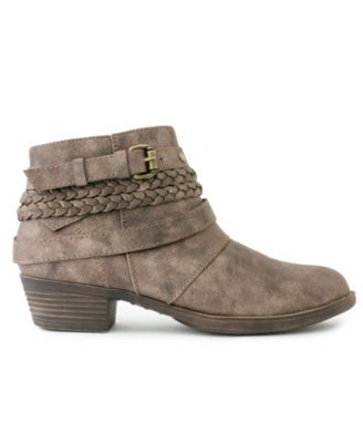 Tik Tock Braided Ankle Booties 