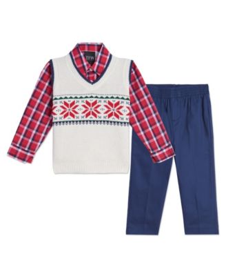 baby boy red sweater vest