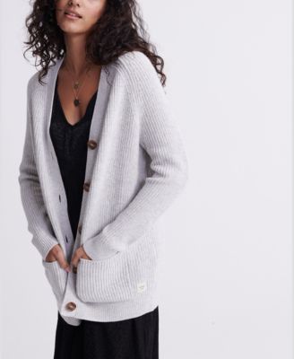superdry long cardigan
