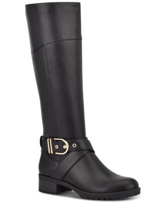 tommy hilfiger black riding boots