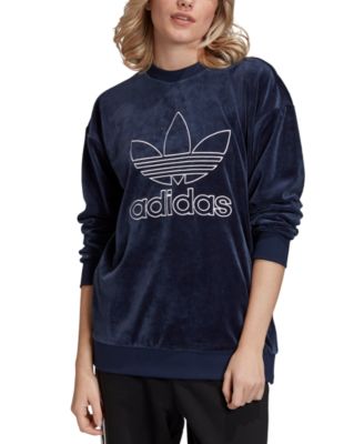 velour adidas sweatshirt