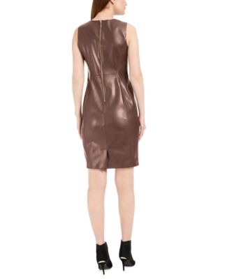 leather dress macys