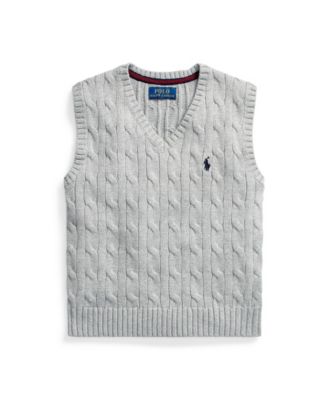 white polo sweater vest