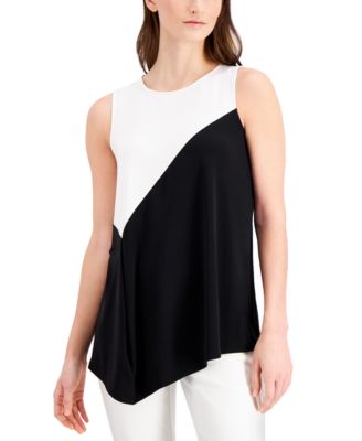 macy's asymmetrical tops