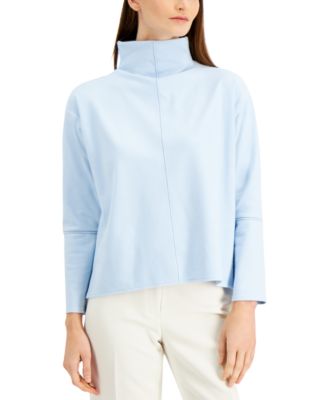 petite mock neck tops