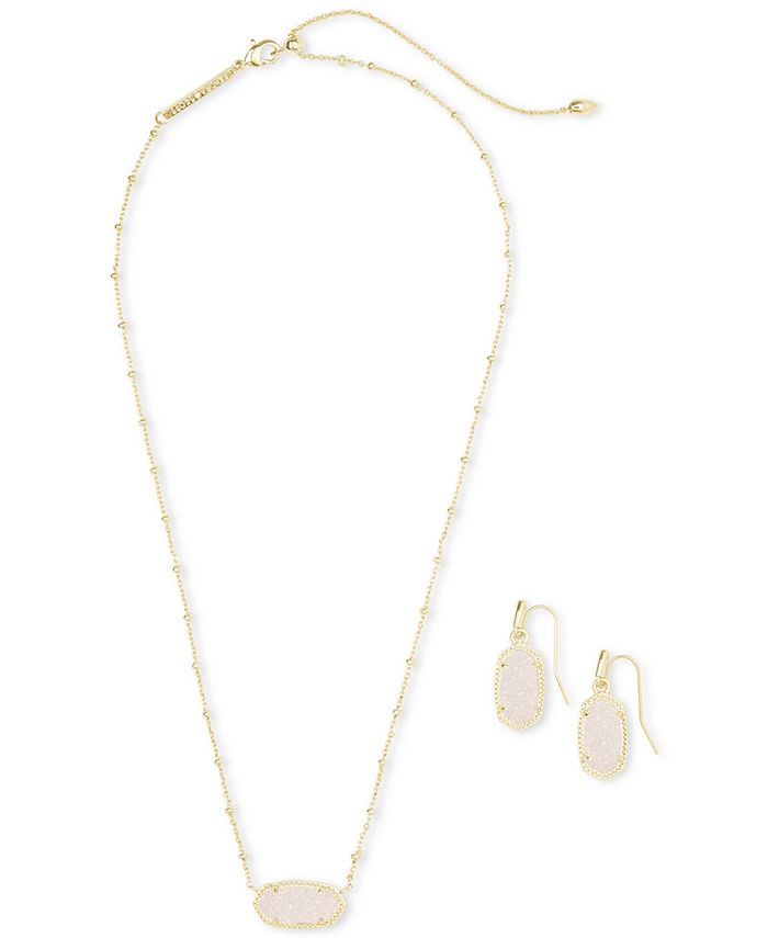 Vpjqa 0saferrm Browse our fine jewelry earrings, drop earrings, hoop earrings, statement earrings, and more. https www macys com shop product kendra scott 14k gold plated drusy stone adjustable pendant necklace drop earrings set id 11555955