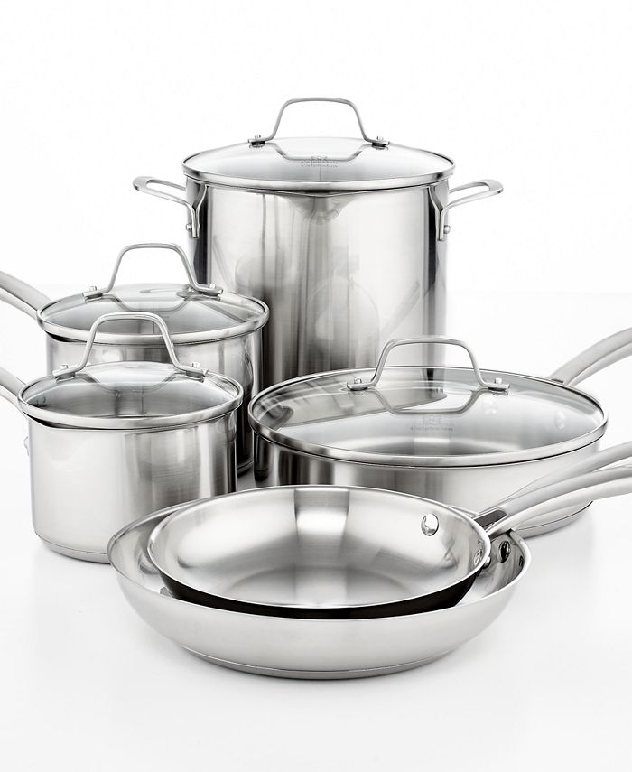 Calphalon Classic Stainless Steel 10Pc. Cookware Set & Reviews Cookware Kitchen Macy's
