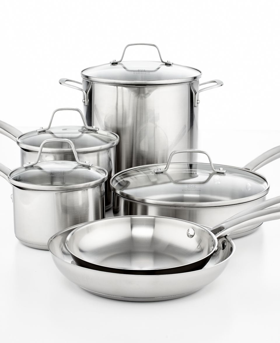 Calphalon Tri Ply Stainless Steel 10 Piece Cookware Set   Cookware   Kitchen