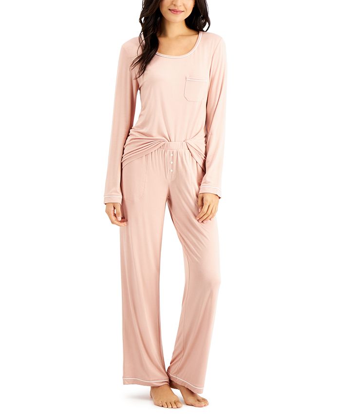 Alfani Knit Pajama Set, Created for Macy's & Reviews Bras, Panties