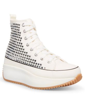 rhinestone high top sneakers