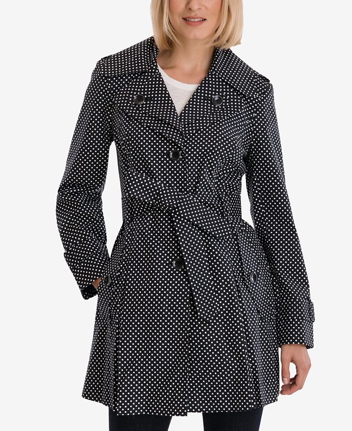 London Fog - Hooded Belted Trench Coat