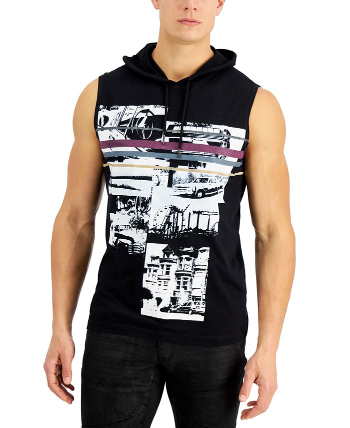 INC International Concepts INC Men's Prank Hooded Tank Top, Created for