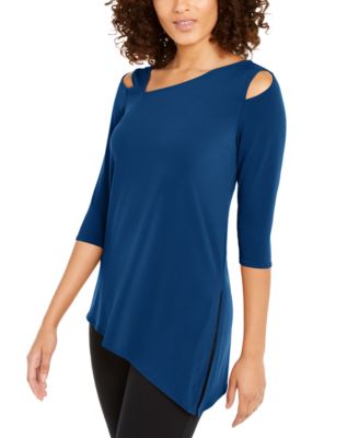 alfani cold shoulder top