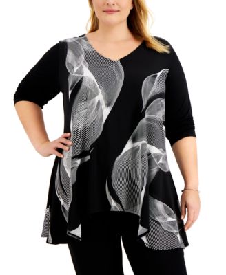 macys plus size alfani tops