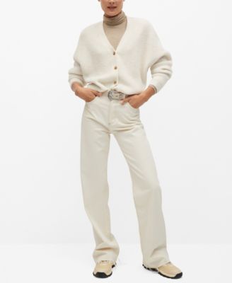 mango white cardigan