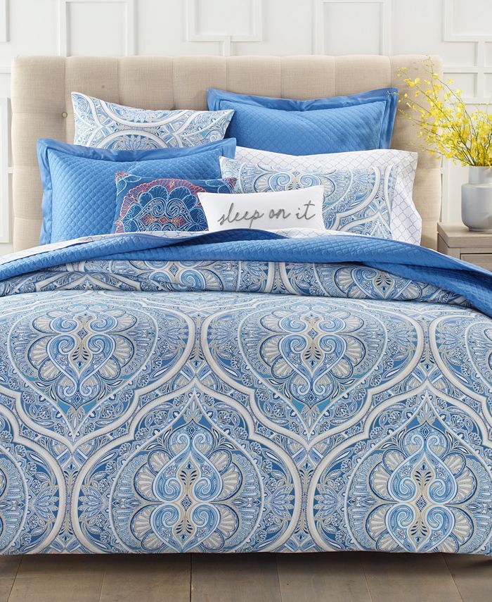 Charter Club Amara Paisley Bedding Collection, Created for Macy's ...