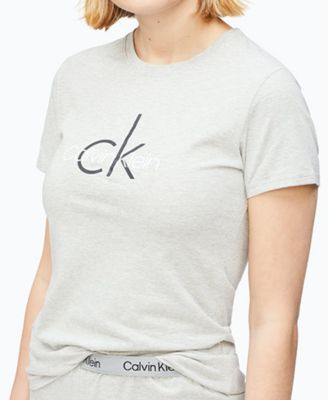 calvin klein logo t shirt women's