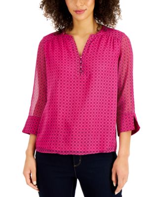 macys petite tops