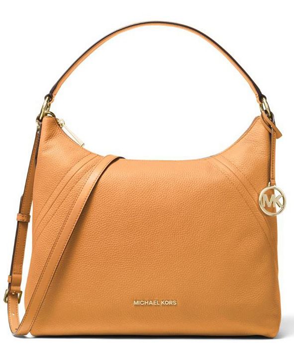 Michael Kors Aria Pebble Leather Shoulder Bag & Reviews Handbags