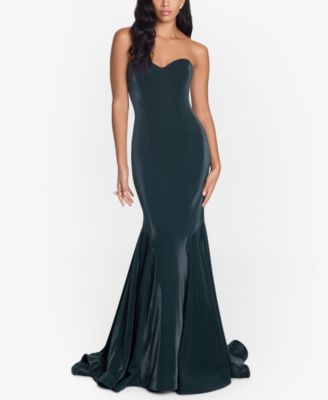 mermaid strapless dresses