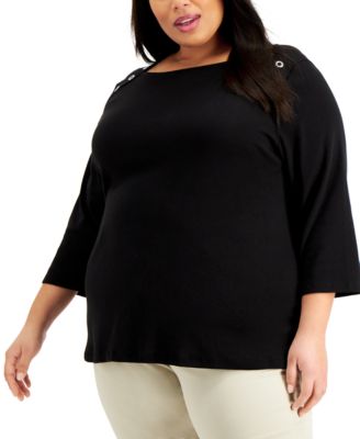 macys plus size karen scott tops