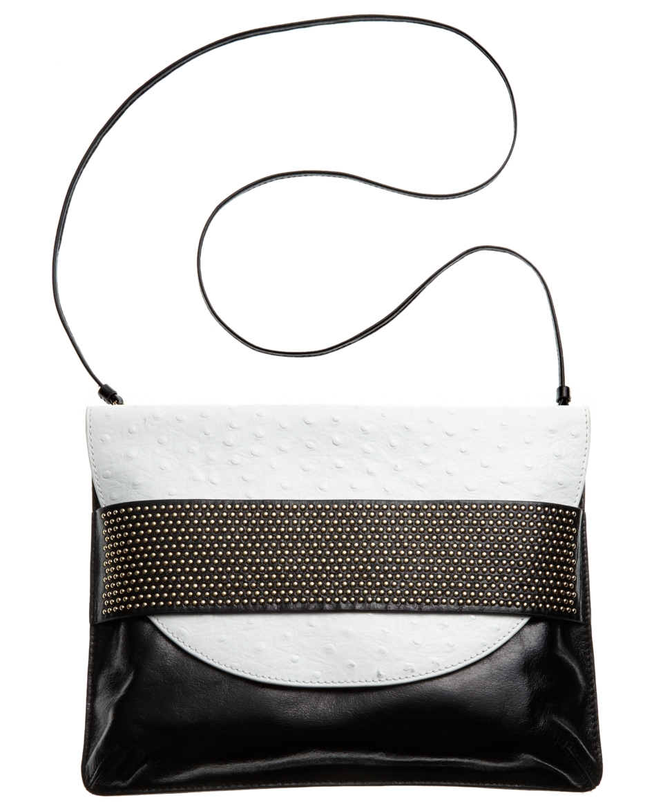 Badgley Mischka Jennifer Ostrich Shoulder Bag   Handbags & Accessories