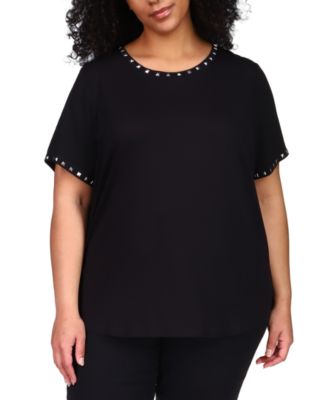 michael kors plus size tops macy's