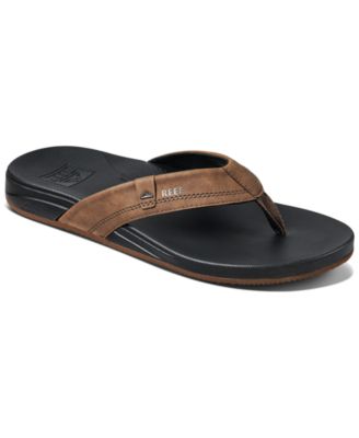 mens reef leather flip flops
