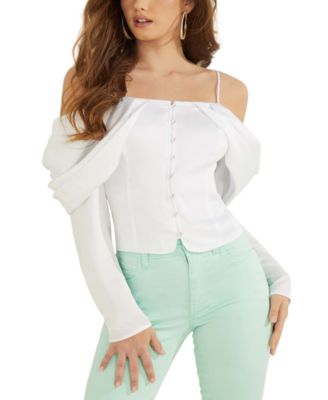 guess blouses at macy's