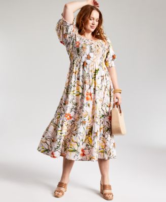 macys midi dresses with sleeves