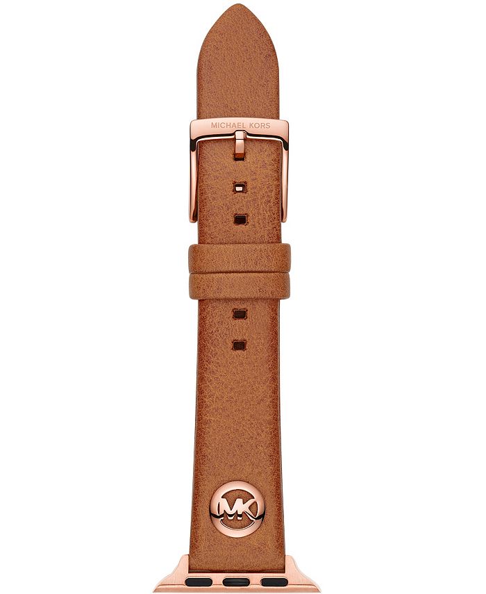 Michael Kors Logo Charm Luggage Leather 38 40mm Band For Apple Watch Reviews All Fashion Jewelry Jewelry Watches Macy S