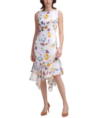 macy's asymmetrical dress