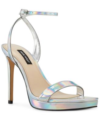 nine west passion heeled ankle strap sandals
