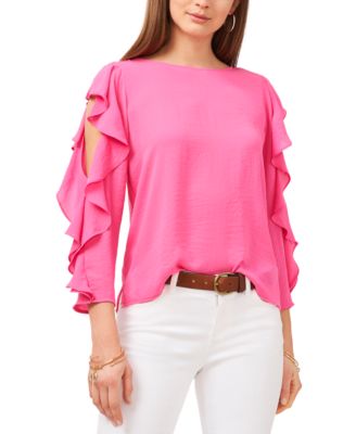 vince camuto ruffle sleeve top