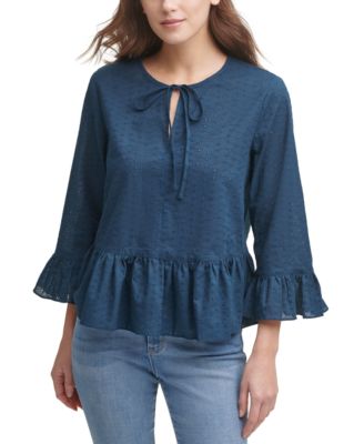 dkny peplum top