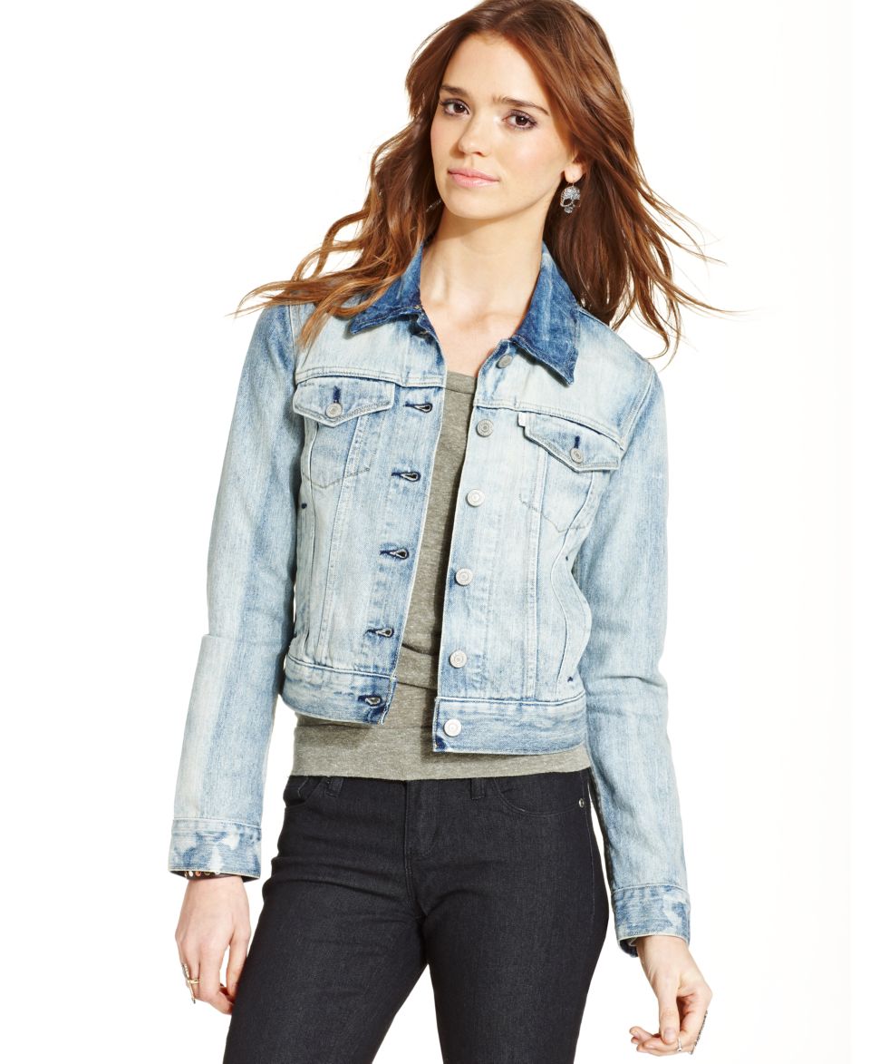 Levis® Juniors Authentic Trucker Denim Jacket, Rosebud Blue Wash