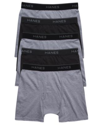 Боксерские трусы Hanes Big Boys Ultimate из хлопчатобумажной смеси, упаковка из 5 комплектов