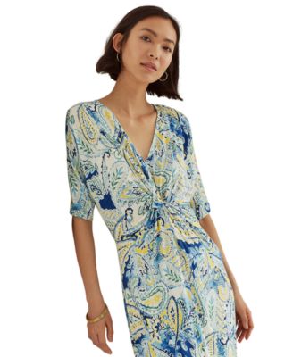 ralph lauren paisley print dress