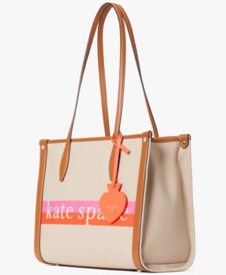 kate spade market stripe logo medium tote