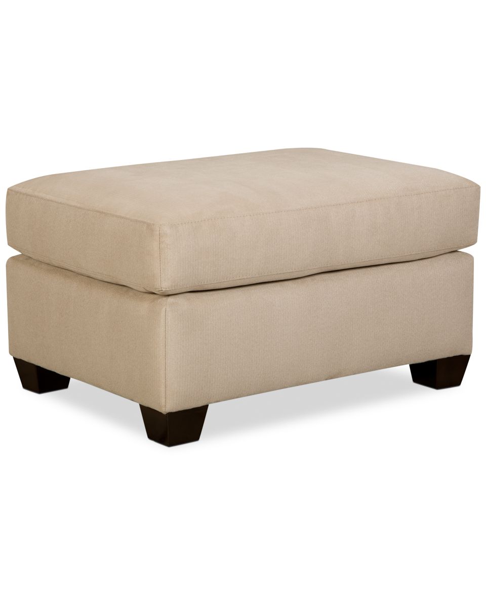 Kira Fabric Ottoman   Furniture