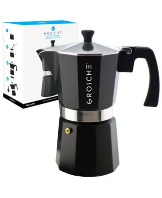Кофеварка для приготовления эспрессо на плите GROSCHE Milano Moka Pot на 12 чашек эспрессо размером 23,6 унции