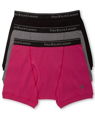 Polo Ralph Lauren Classic Cotton Boxer Brief 3 Pack - Underwear - Men ...