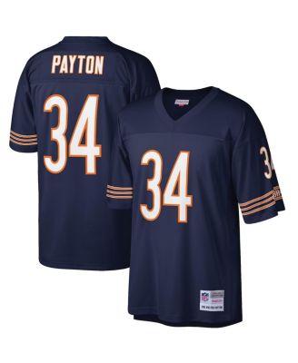Мужская футболка Walter Payton Navy Chicago Bears, большая и высокая, 1985 года выпуска, точная копия футболиста, вышедшего на пенсию.